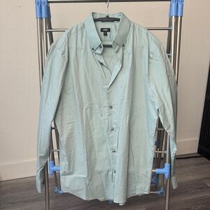 Express Men's Mint Green Dress Shirt